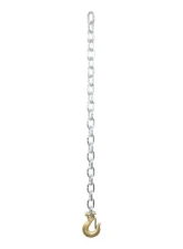 Curt 35" Safety Chain with 1 Clevis Hook (11,700 lbs., Clear Zinc)                                     - 80314 - Image 2