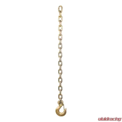 Curt 35" Safety Chain with 1 Clevis Hook (24,000 lbs., Yellow Zinc) - 80316