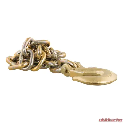 Curt 35" Safety Chain with 1 Clevis Hook (24,000 lbs., Yellow Zinc) - 80316