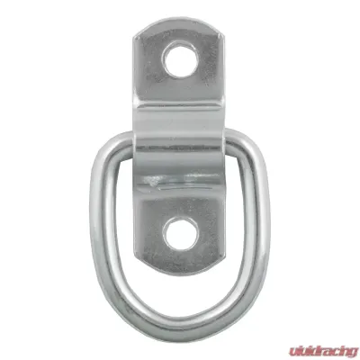 Curt 1" x 1-1/4" Surface-Mounted Tie-Down D-Ring (1,200 lbs., Clear Zinc) - 83730