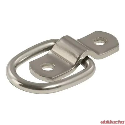 Curt 1" x 1-1/4" Surface-Mounted Tie-Down D-Ring (1,200 lbs., Stainless) - 83732