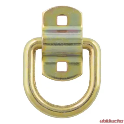 Curt 3" x 3" Surface-Mounted Tie-Down D-Ring (3,600 lbs., Yellow Zinc) - 83740
