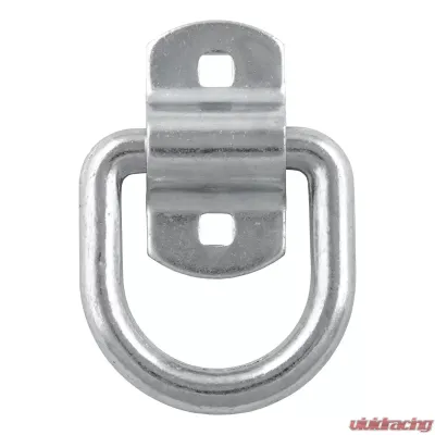 Curt 3" x 3" Surface-Mounted Tie-Down D-Ring (3,600 lbs., Clear Zinc) - 83742