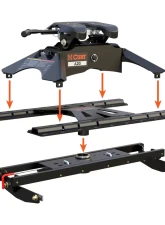 Curt X5 Gooseneck-to-5th-Wheel Adapter Plate for Double Lock EZr                                     - 16220 - Image 4