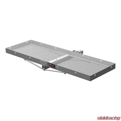 Curt 60" x 20" Aluminum Tray-Style Cargo Carrier (Folding 2" Shank) - 18100