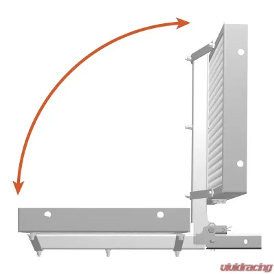 Curt 60" x 20" Aluminum Tray-Style Cargo Carrier (Folding 2" Shank) - 18100