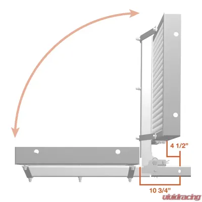 Curt 60" x 20" Aluminum Tray-Style Cargo Carrier (Folding 2" Shank) - 18100