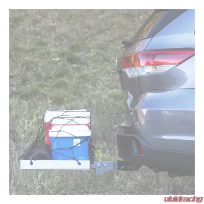 Curt 60" x 20" Aluminum Tray-Style Cargo Carrier (Folding 2" Shank) - 18100