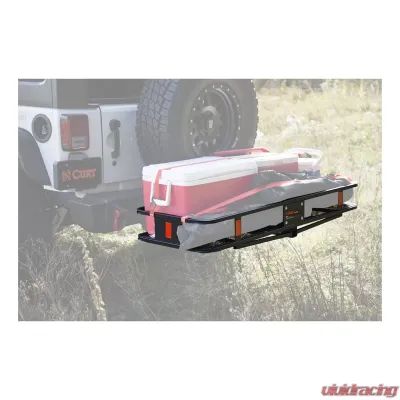 Curt 60" x 20" Basket-Style Cargo Carrier (Folding 2" Shank) - 18151
