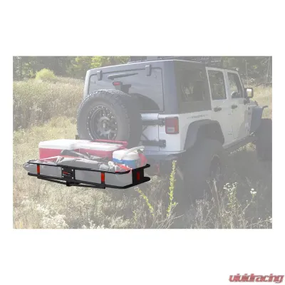 Curt 60" x 20" Basket-Style Cargo Carrier (Folding 2" Shank) - 18151