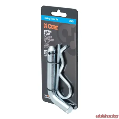 Curt 1/2" Hitch Pin (1-1/4" Receiver, Zinc, Packaged) - 21401