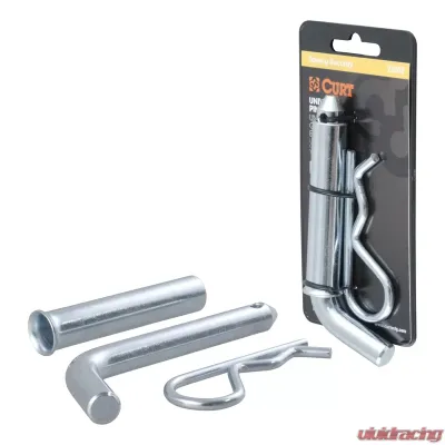 Curt 1/2" Hitch Pin with 5/8" Adapter (1-1/4" or 2" Receiver, Zinc, Packaged) - 21502