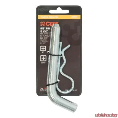 Curt 5/8" Hitch Pin (2" or 2-1/2" Receiver, Zinc, Packaged) - 21581