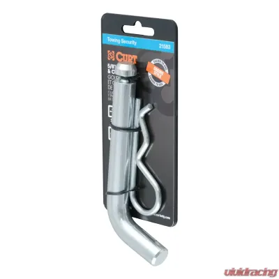 Curt 5/8" Hitch Pin with Groove (2" or 2-1/2" Receiver, Zinc, Packaged) - 21583