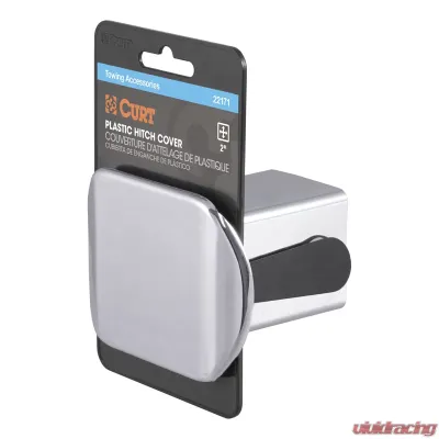 Curt 2" Chrome Plastic Hitch Tube Cover (Packaged) - 22171