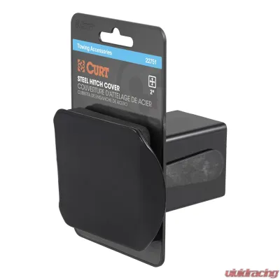 Curt 2" Black Steel Hitch Tube Cover (Packaged) - 22751