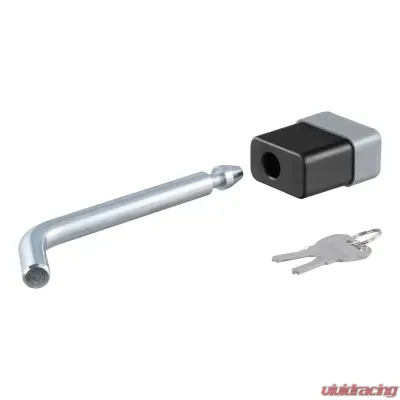 Curt 1/2" Hitch Lock (1-1/4" Receiver, Deadbolt, Chrome) - 23020