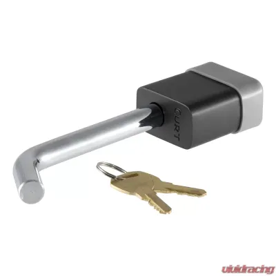 Curt 1/2" Hitch Lock (1-1/4" Receiver, Deadbolt, Chrome) - 23020