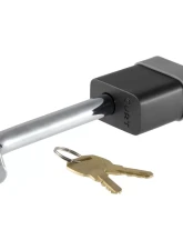 Curt 1/2" Hitch Lock (1-1/4" Receiver, Deadbolt, Chrome)                                     - 23020 - Image 2