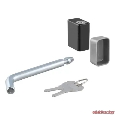 Curt 1/2" Hitch Lock (1-1/4" Receiver, Deadbolt, Chrome) - 23020