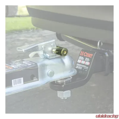 Curt Coupler Lock (1/4" Pin, 3/4" Latch Span, Padlock, Brass-Plated) - 23022