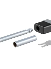 Curt 1/2" Hitch Lock with 5/8" Adapter (1-1/4" or 2" Receiver, Deadbolt, Chrome)                                     - 23024 - Image 10