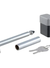 Curt 1/2" Hitch Lock with 5/8" Adapter (1-1/4" or 2" Receiver, Deadbolt, Chrome)                                     - 23024 - Image 3