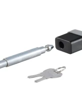 Curt 1/2" Hitch Lock with 5/8" Adapter (1-1/4" or 2" Receiver, Deadbolt, Chrome)                                     - 23024 - Image 4