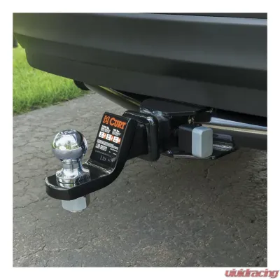 Curt 1/2" Hitch Lock with 5/8" Adapter (1-1/4" or 2" Receiver, Deadbolt, Chrome) - 23024