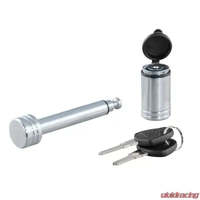 Curt 1/2" Hitch Lock (1-1/4" Receiver, Barbell, Chrome) - 23501