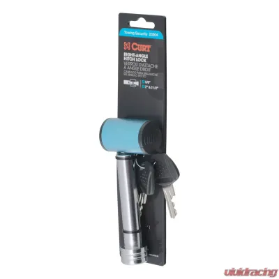 Curt 5/8" Hitch Lock (2" or 2-1/2" Receiver, Right-Angle, Chrome) - 23504