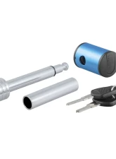 Curt 1/2" Hitch Lock with 5/8" Adapter (1-1/4" or 2" Receiver, Right-Angle, Chrome)                                     - 23506 - Image 3