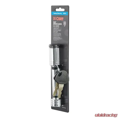 Curt 5/8" Hitch Lock (2" Receiver, Barbell, Chrome) - 23515