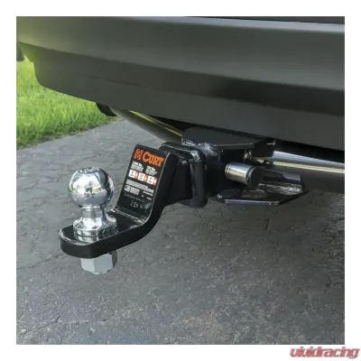 Curt 1/2" Hitch Lock with 5/8" Adapter (1-1/4" or 2" Receiver, Barbell, Stainless) - 23517