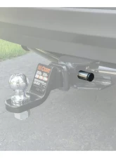 Curt 1/2" Hitch Lock with 5/8" Adapter (1-1/4" or 2" Receiver, Barbell, Stainless)                                     - 23517 - Image 3