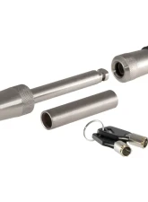 Curt 1/2" Hitch Lock with 5/8" Adapter (1-1/4" or 2" Receiver, Barbell, Stainless)                                     - 23580 - Image 6