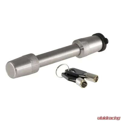 Curt 1/2" Hitch Lock with 5/8" Adapter (1-1/4" or 2" Receiver, Barbell, Stainless) - 23580