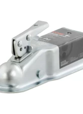 Curt 2" Straight-Tongue Coupler with Posi-Lock (3" Channel, 5,000 lbs., Zinc)                                     - 25100 - Image 2