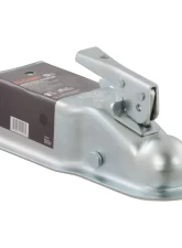 Curt 2" Straight-Tongue Coupler with Posi-Lock (3" Channel, 5,000 lbs., Zinc)                                     - 25100 - Image 2