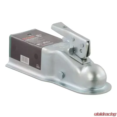 Curt 2" Straight-Tongue Coupler with Posi-Lock (3" Channel, 5,000 lbs., Zinc) - 25100