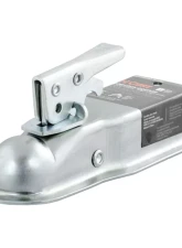 Curt 1-7/8" Straight-Tongue Coupler with Posi-Lock (2-1/2" Channel, 2,000 lbs., Zinc)                                     - 25105 - Image 3