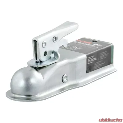 Curt 1-7/8" Straight-Tongue Coupler with Posi-Lock (2-1/2" Channel, 2,000 lbs., Zinc) - 25105