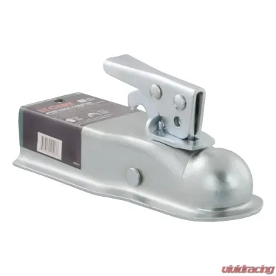 Curt 1-7/8" Straight-Tongue Coupler with Posi-Lock (2-1/2" Channel, 2,000 lbs., Zinc) - 25105