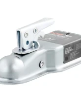 Curt 1-7/8" Straight-Tongue Coupler with Posi-Lock (3" Channel, 2,000 lbs., Zinc)                                     - 25131 - Image 2
