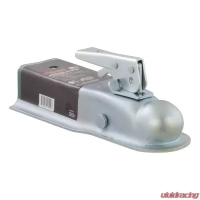 Curt 2" Straight-Tongue Coupler with Posi-Lock (2-1/2" Channel, 3,500 lbs., Zinc) - 25135