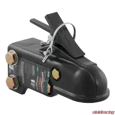 Curt 2-5/16" Channel-Mount Coupler with Easy-Lock (15,000 lbs., Black) - 25328