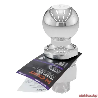 Curt 2-5/16" Trailer Ball (1-1/4" x 2-5/8" Shank, 10,000 lbs., Chrome) - 40006