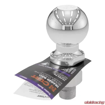 Curt 2-5/16" Trailer Ball (1" x 2-1/4" Shank, 10,000 lbs., Chrome) - 40007