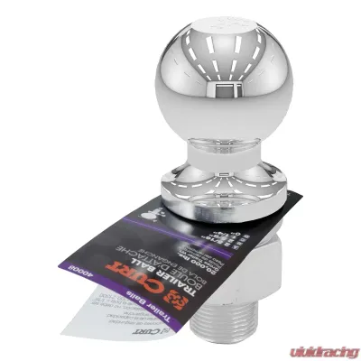 Curt 2-5/16" Trailer Ball (1-1/4" x 2-3/4" Shank, 20,000 lbs., Chrome) - 40008