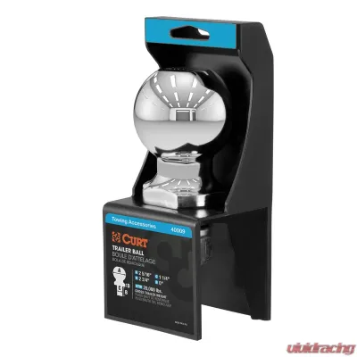 Curt 2-5/16" Trailer Ball (1-1/4" x 2-3/4" Shank, 20,000 lbs., Chrome) - 40009